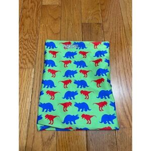 Phunkshun Wear Kids Neck Gaiter Face Mask Dinosaurs Blue Green Polyester Spandex